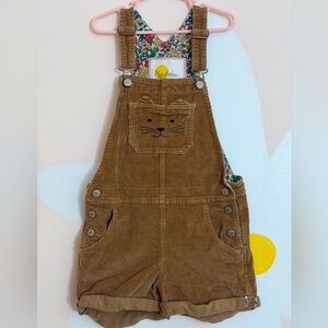 Mini Boden cat shortalls 7/8